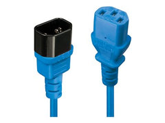 LINDY 1m IEC Extension Lead Blue
