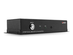 LINDY 2 Port Dual Head DP 1.2 KVM Switch