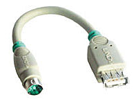 LINDY Adapter Cable USB to PS/2 0.15cm