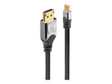 LINDY 0.5m Mini DP - DP Cable Cromo Line