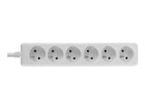 LINDY 6 way Mains Gang Socket FR