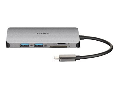 D-LINK USB-C 6-en-1 HDMI SD /microSD
