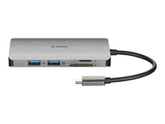 D-LINK USB-C 6-en-1 HDMI SD /microSD