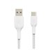 BELKIN Câble tressé USBA USBC 0.15m blan