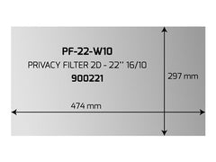 PORT DESIGNS PRIVACY FILTER 2D 22.1in
