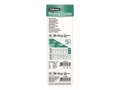 FELLOWES 5347405 Binding comb 19mm white