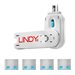 LINDY Clé USB et 4 bloqueurs de ports