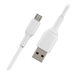 BELKIN Câble MicroUSB vers USBA 1m blanc