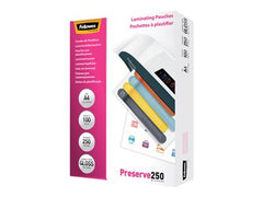 FELLOWES LAMINATING POUCH A4 250MIC