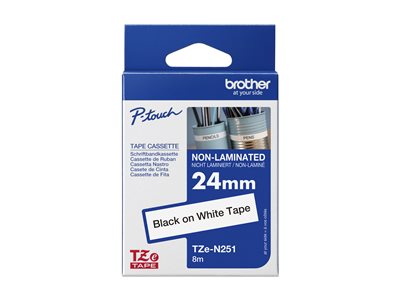 BROTHER RUBAN 24mm Noir/Blanc