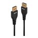 LINDY 0.5m DisplayPort 1.4 Cable Slim