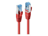 LINDY Cat.6A S/FTP Cable Red 1m