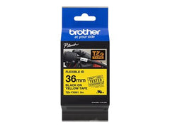 BROTHER TZEFX661 36mm Black on White FL