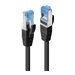 LINDY 0.5m Cat.6A S/FTP TPE Black
