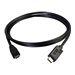 LINDY 0.5m USB 3.1 C/A Cable 3A Black