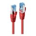 LINDY Cat.6A S/FTP Cable Red 1m