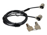 PORT TWIN HEAD KEYED SECURITY CABLE