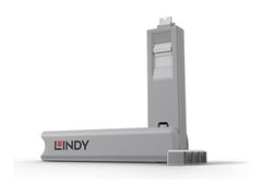LINDY USB C Port Blocker Key White