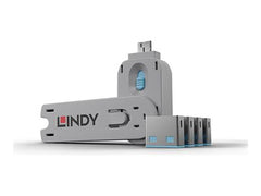 LINDY Clé USB et 4 bloqueurs de ports