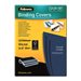 FELLOWES A4 Leatherbord Cover Blue 25PK