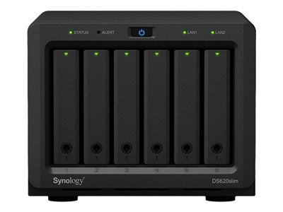 SYNOLOGY DS620slim 6-Bay NAS-case 2 core