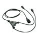 LINDY 1m IEC C14 an 2x IEC C13 Mains Cbl