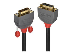 LINDY 0.5m DVI-D Dual Link m/f Anthra