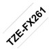 BROTHER TZEFX261 36mm Black on White FL