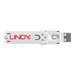 LINDY Clé USB et 4 bloqueurs de ports