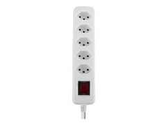 LINDY Mains 5 way gang socket Swiss