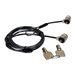 PORT TWIN HEAD KEYED SECURITY CABLE