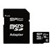 SILICON POWER Micro SDHC 16Go + Adapter