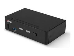 LINDY 2 Port KVM Switch DisplayPort 1.4