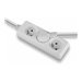LINDY 3 way Mains Gang Socket FR