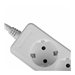 LINDY Mains 3 way gang socket