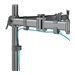 NEOMOUNTS Flat Desk Mount 2 screens Silv
