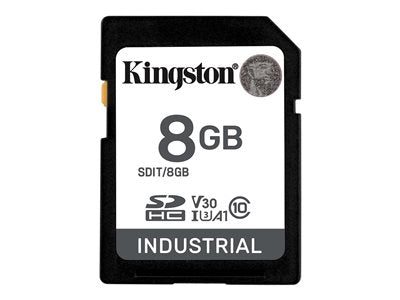 KINGSTON 8Go SDHC Industrial C10 UHS-I