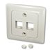 LINDY Face Plate DE for 2 Keystone