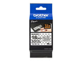 BROTHER Ruban TZe 18 mm Noir /
