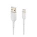 BELKIN Câble tressé USBA USBC 0.15m blan
