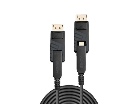 LINDY 100m FO Hybrid DisplayPort Cable