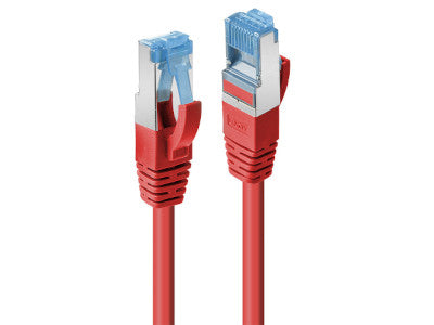 LINDY Cat.6A S/FTP Cable Red 1m