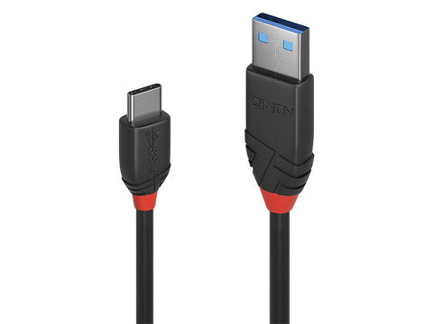 LINDY 0.5m USB 3.1 C/A Cable 3A Black