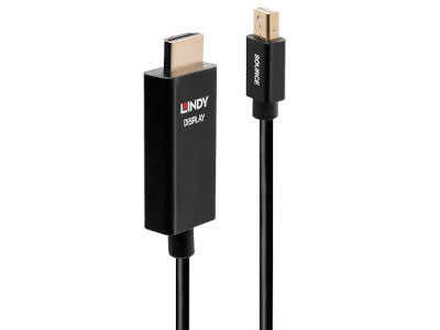 LINDY 0.5m Mini DP to HDMI Adapter Cable