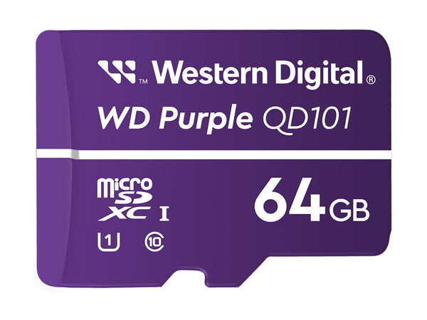 WD Purple 64Go Surveillance microSD XC Class - 10 UHS 1
