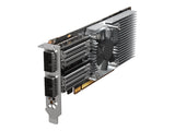 QNAP Dual-port QSFP28 100GbE network expansion card low-profile form factor PCIe Gen4 x16