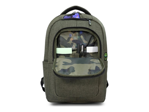 URBAN FACTORY Cyclee City Edition Ecologic Backpack For Notebook 15.6p Kaki