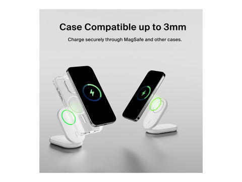 BELKIN BOOSTCHARGE Qi2 15w Magnetic Stand White