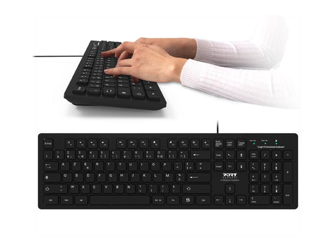 PORT DESIGNS UK Office Keyboard Tough Wired UK