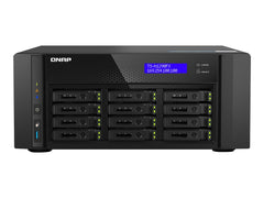 QNAP TS-h1290FX-7302P-256G 12-Bay NAS AMD EPYC 7302P 16-core up to 3.3GHz 12x2.5p U.2 NVMe/SATA SSD bays 256Go RDIMM ECC